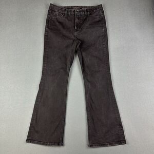 Jen7 Seven For All Mankind 7FAM Jeans Womens 8 Black Petite Slim Bootcut Stretch
